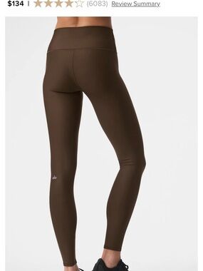 ALO Yoga Brown High-Rise Sculpt Leggings